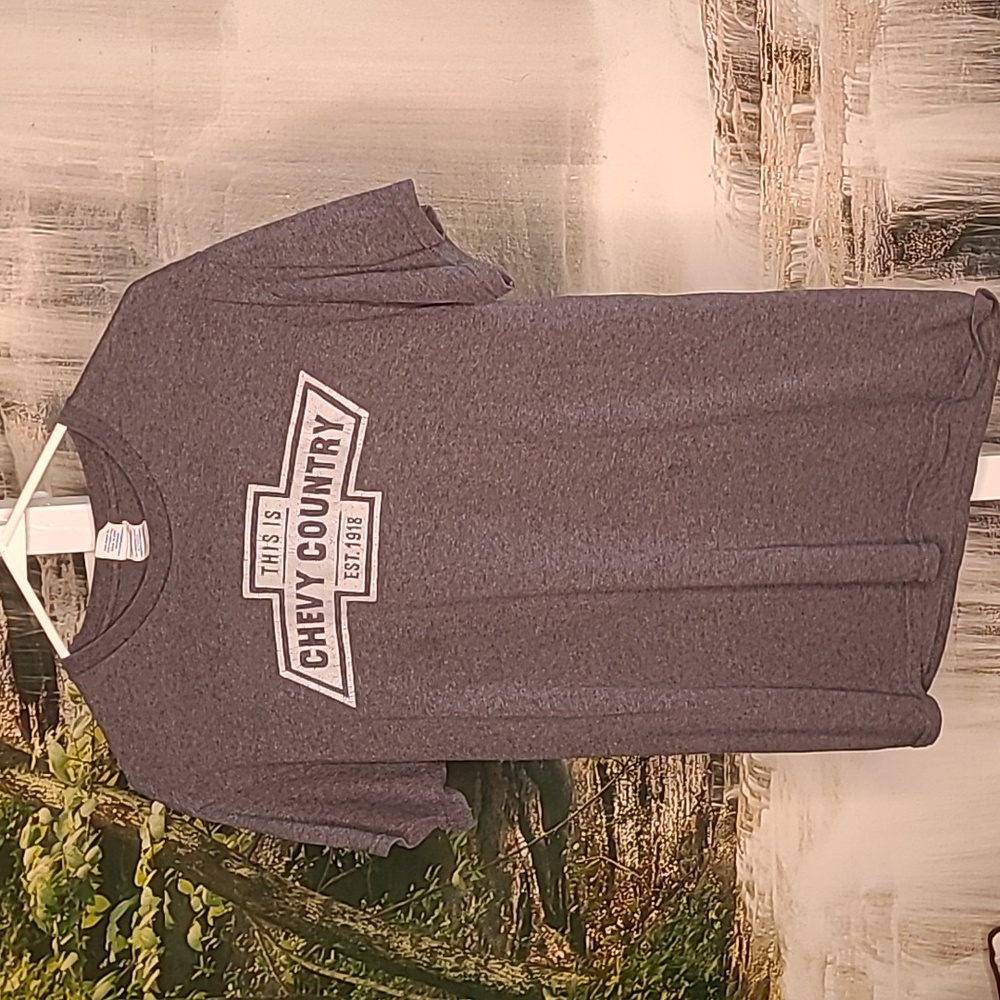 Chevy Country Mens Medium short sleeve gray Tshirt